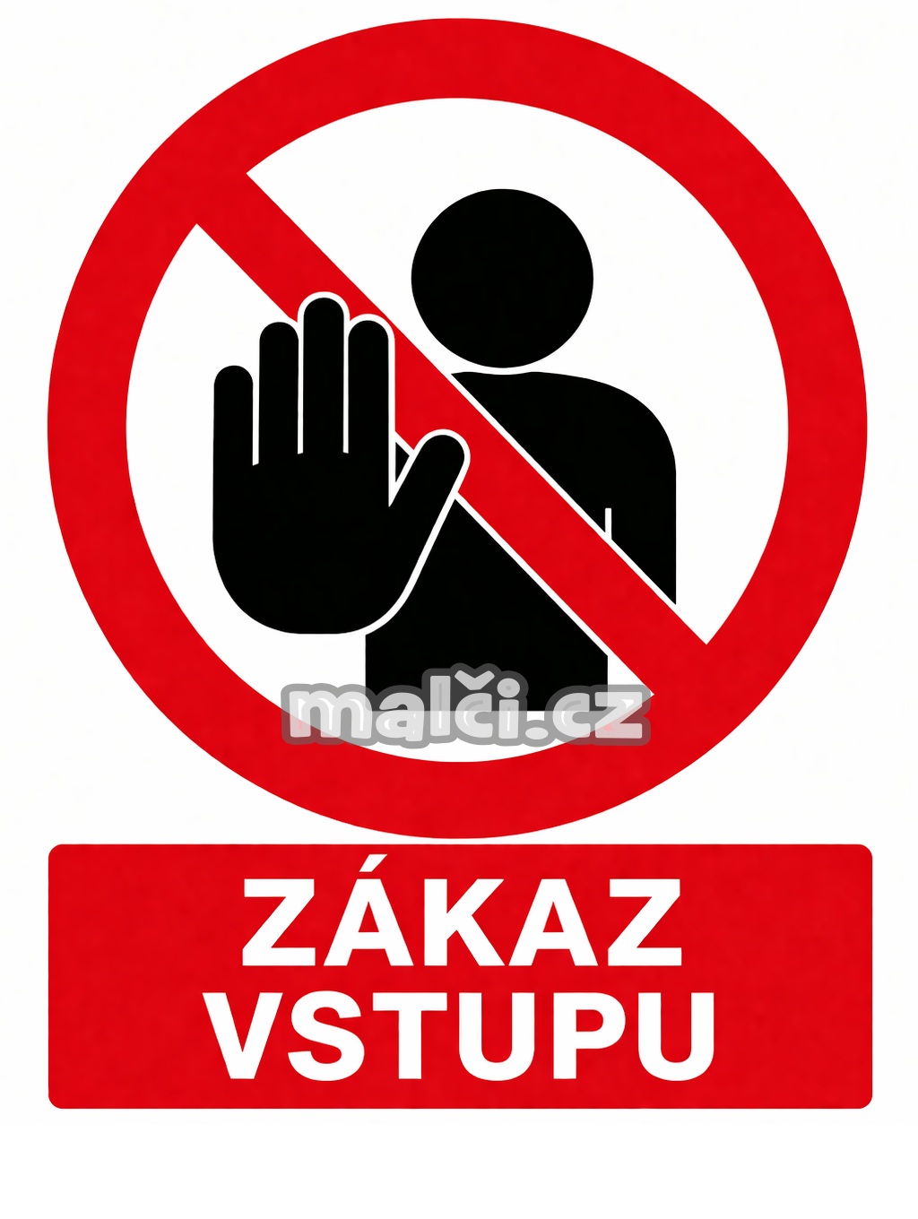 Samolepka Zákaz vstupu v3