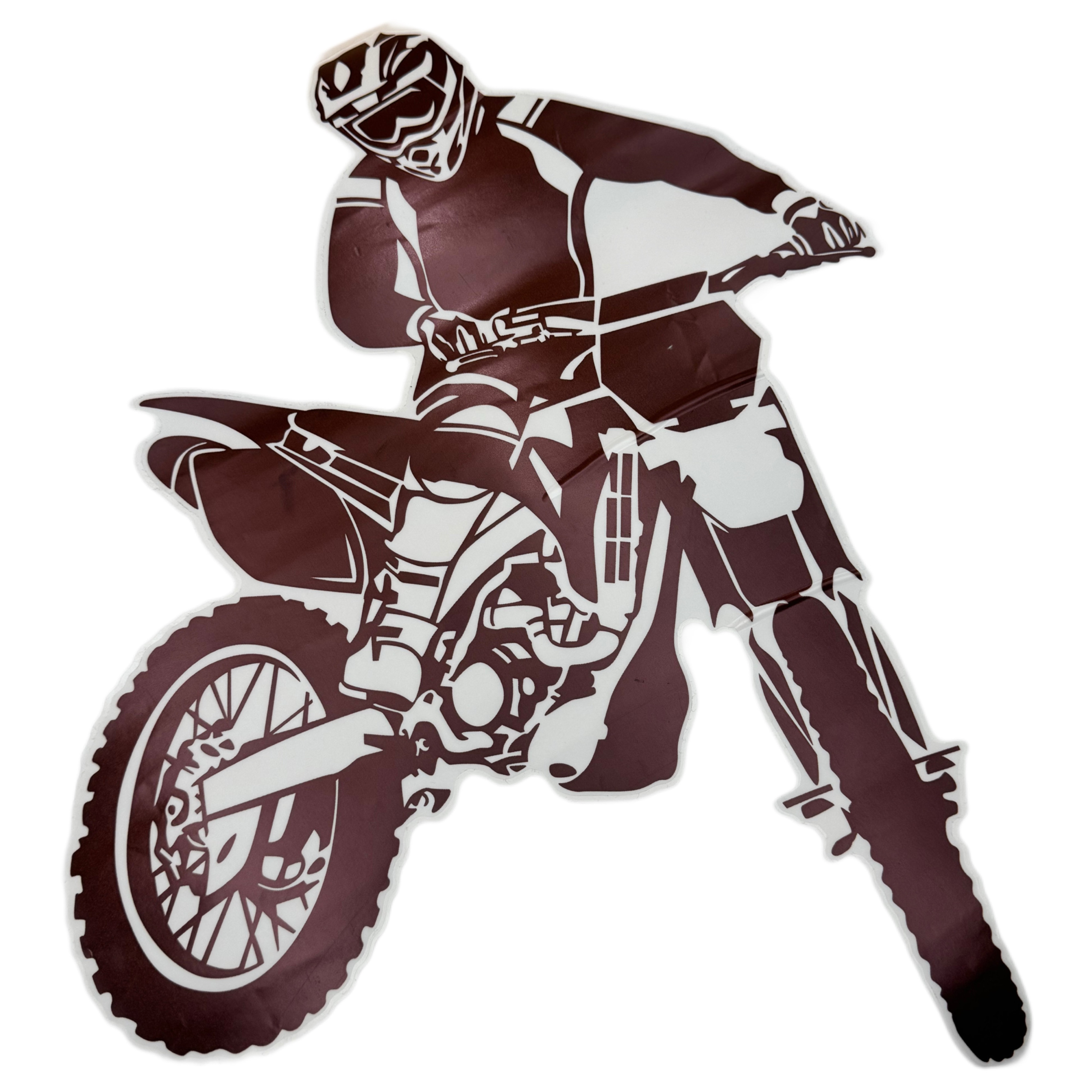 Nálepka na zeď s potiskem motocyklu