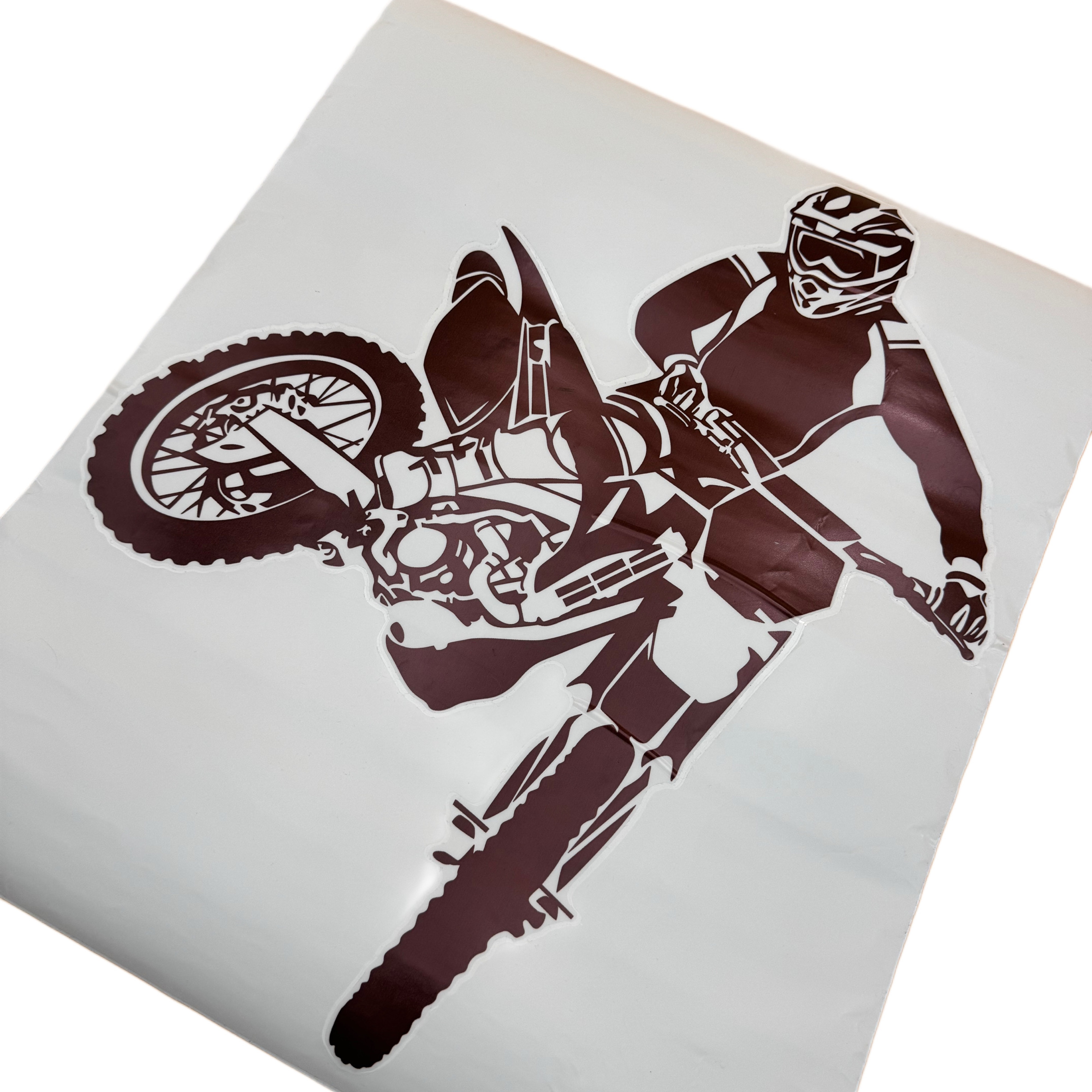 Nálepka na zeď s potiskem motocyklu