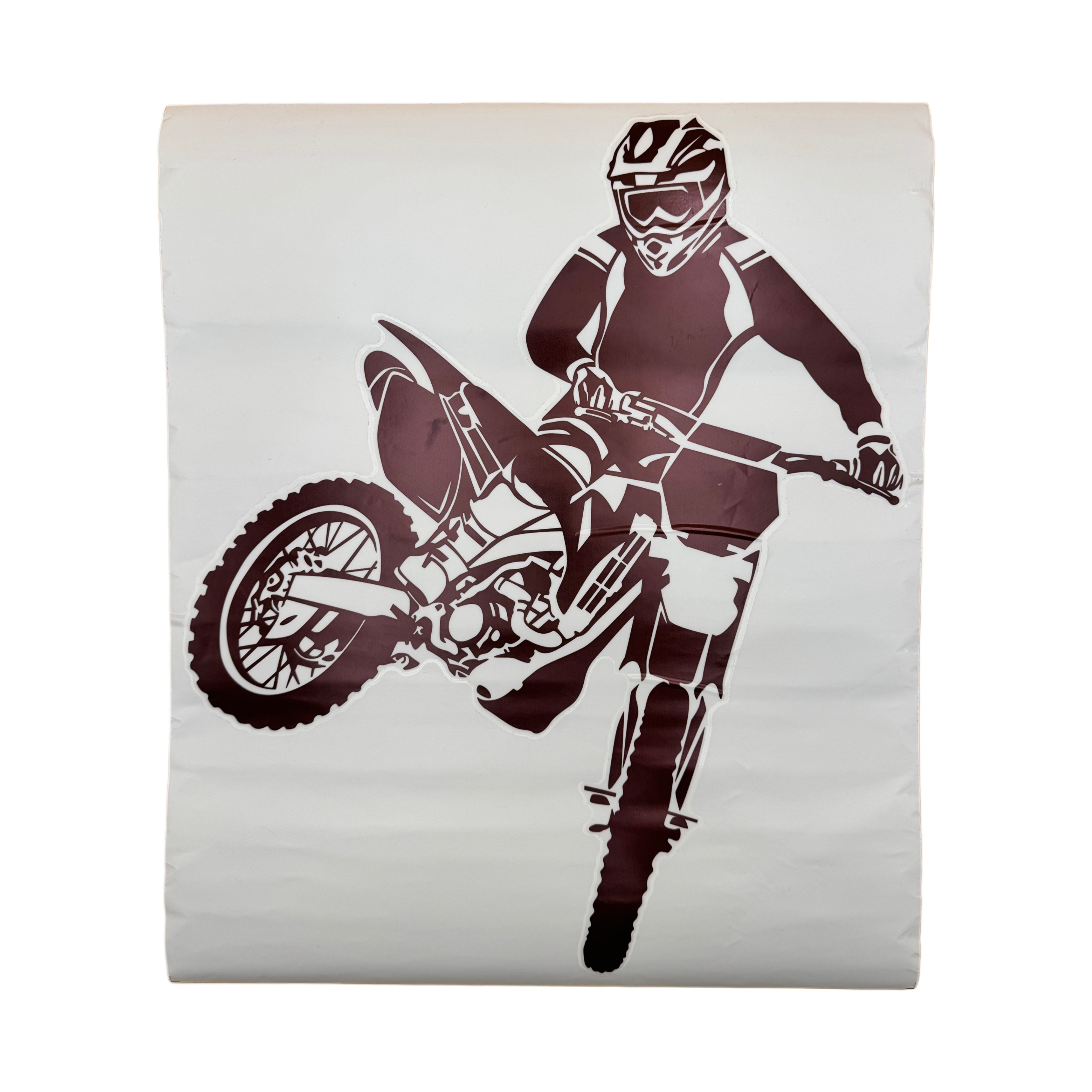 Nálepka na zeď s potiskem motocyklu