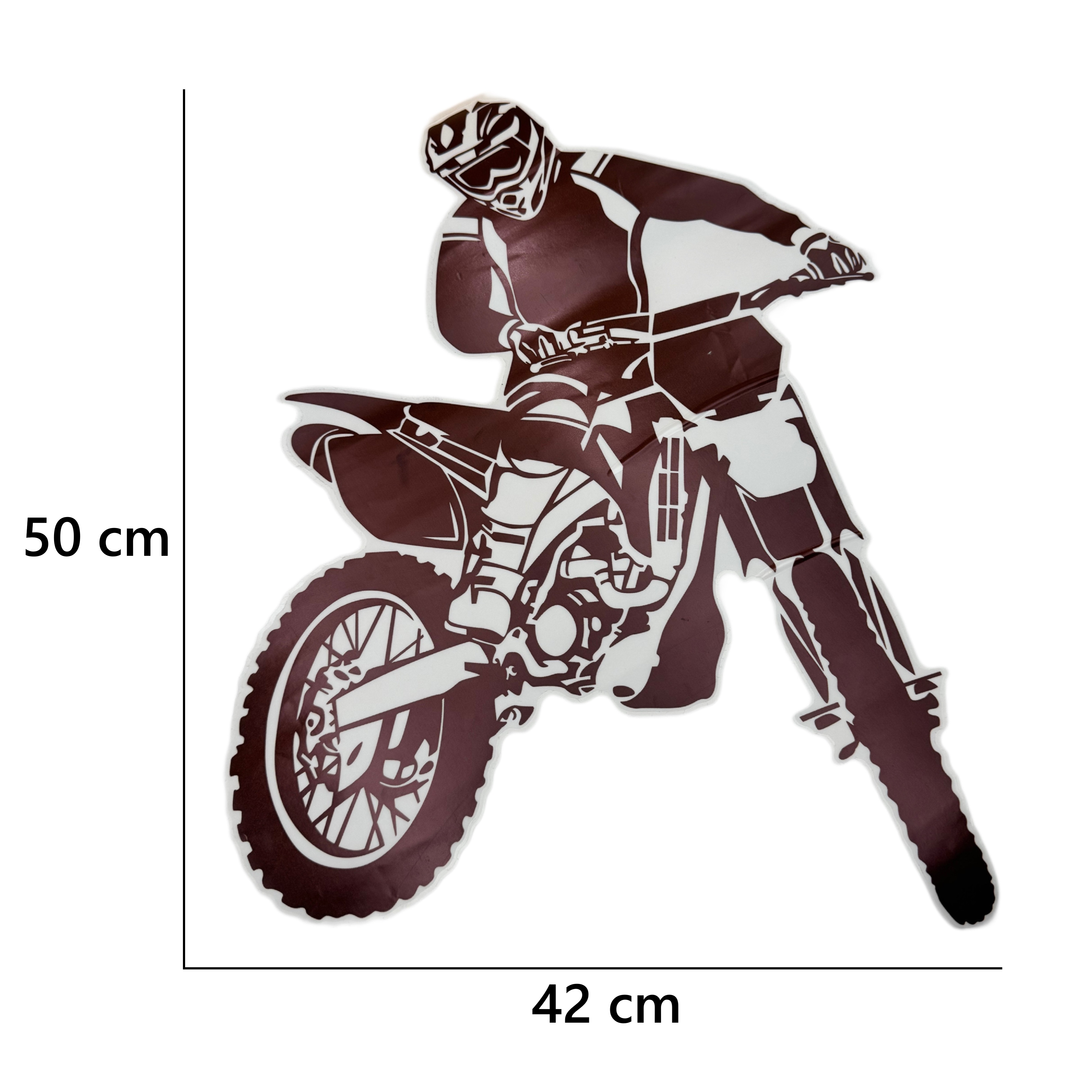 Nálepka na zeď s potiskem motocyklu
