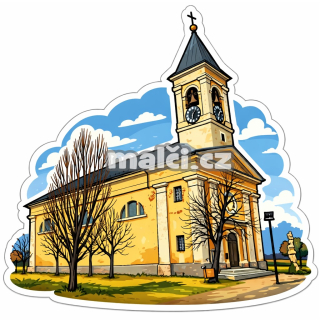 Samolepka Kostel sv. Martina (Skorošice) v1