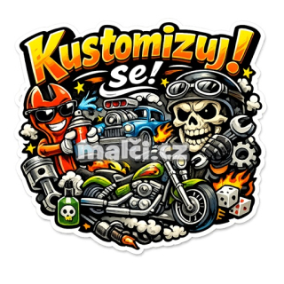 Samolepka Kustomizuj se v1