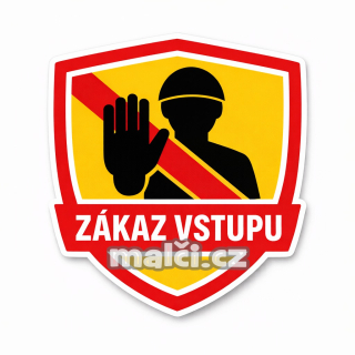 Samolepka Zákaz vstupu v2