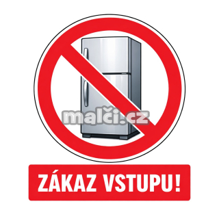 Samolepka Zákaz vstupu v6
